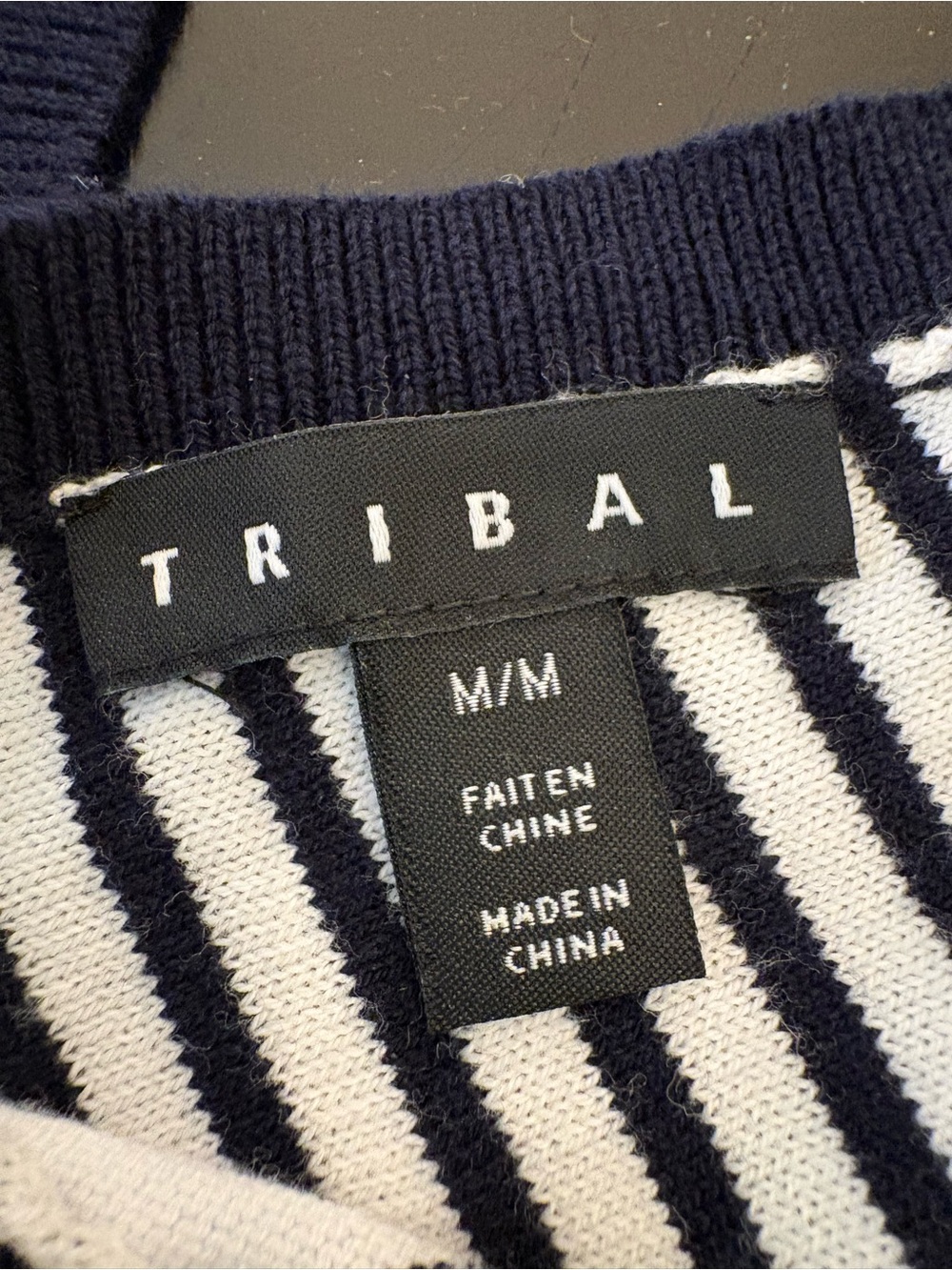 Tribal fine gauge sweater